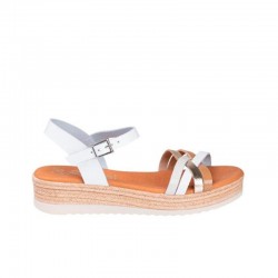 Sandalias Planas Oh My Sandals 6010 Mujer Blanco