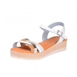 Sandalias Planas Oh My Sandals 6010 Mujer Blanco