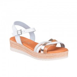 Sandalias Planas Oh My Sandals 6010 Mujer Blanco