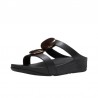 Sandalias Planas Mujer Fitflop W Fino Marbled Negro