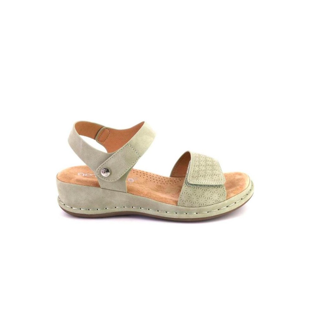 Sandalias Planas Mujer Zapp 30208 Kaki