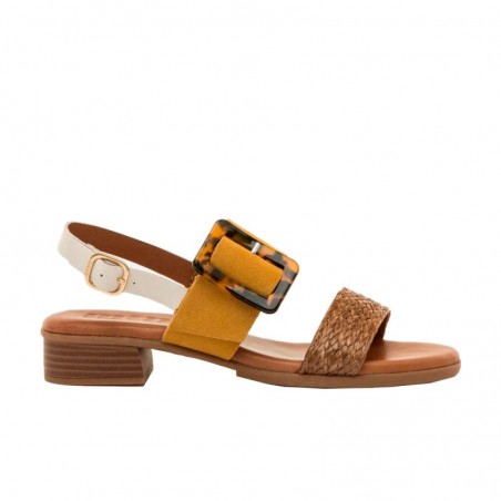 Sandalias de Tacón Mujer Mustang 55929 Cuero