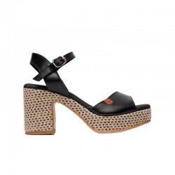 Sandalias de Tacón Mujer Popa Daira Negro
