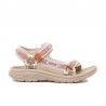 Sandalias Planas Mujer Mustang 60804 Rosa