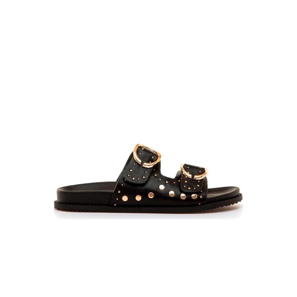 Sandalias Planas Mujer Mustang 55500 Negro