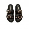 Sandalias Planas Mujer Mustang 55500 Negro