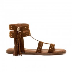 Sandalias Planas Mujer Mustang 55545 Cuero