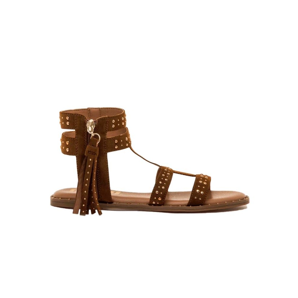 Sandalias Planas Mujer Mustang 55545 Cuero