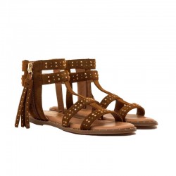 Sandalias Planas Mujer Mustang 55545 Cuero