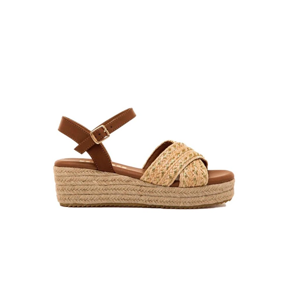Cuñas de Esparto Mujer Mustang 59553 Natural