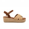 Cuñas de Esparto Mujer Mustang 59553 Natural