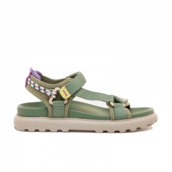 Sandalias Planas Mujer Mustang 60001 Verde