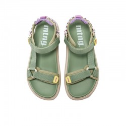 Sandalias Planas Mujer Mustang 60001 Verde