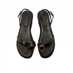 Sandalias Planas Mujer Mustang 55931 Negro