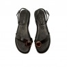 Sandalias Planas Mujer Mustang 55931 Negro