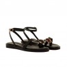 Sandalias Planas Mujer Mustang 55931 Negro