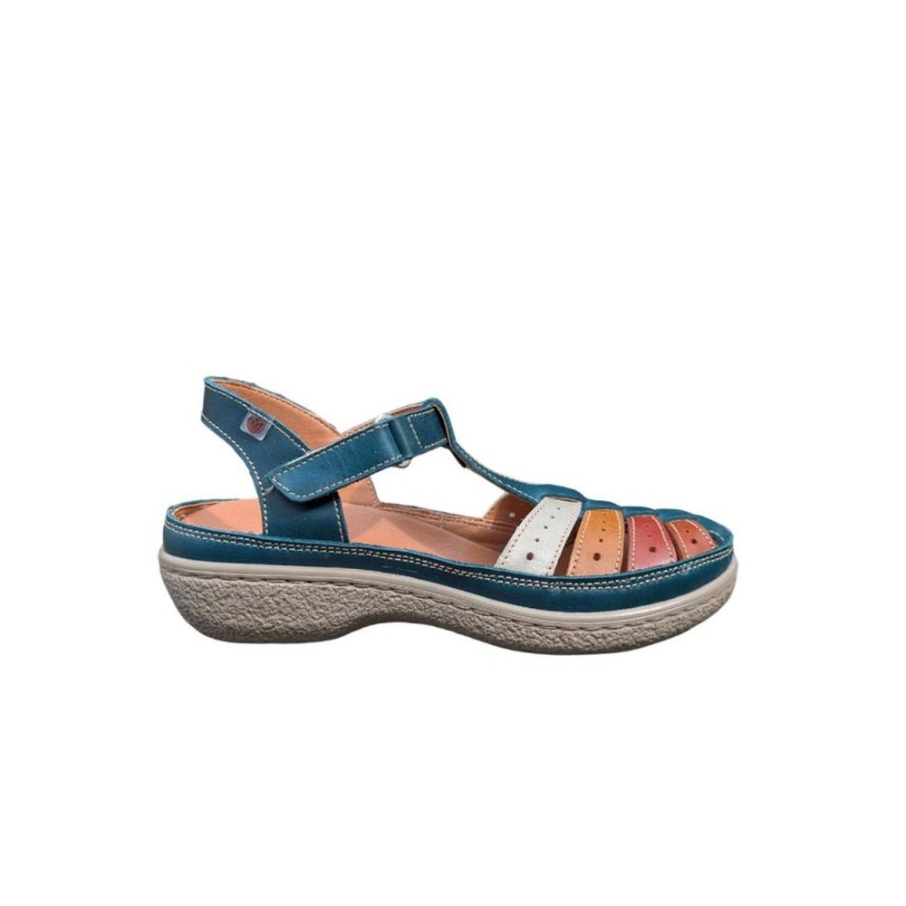 Sandalias Planas Mujer Laura Azaña 11985 Marino
