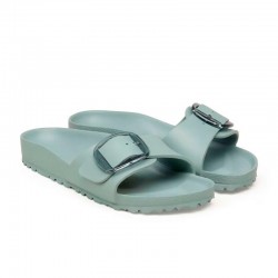 Sandalias Planas Mujer Birkenstock Madrid Big Buckle Eva Verde