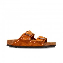 Sandalias Planas Mujer Birkenstock Arizona Rivet Cuero