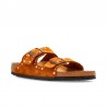 Sandalias Planas Mujer Birkenstock Arizona Rivet Cuero