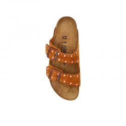 Sandalias Planas Mujer Birkenstock Arizona Rivet Cuero