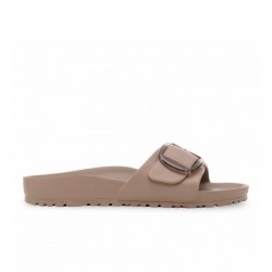 Sandalias Planas Mujer Birkenstock Madrid Big Buckle Eva Taupe