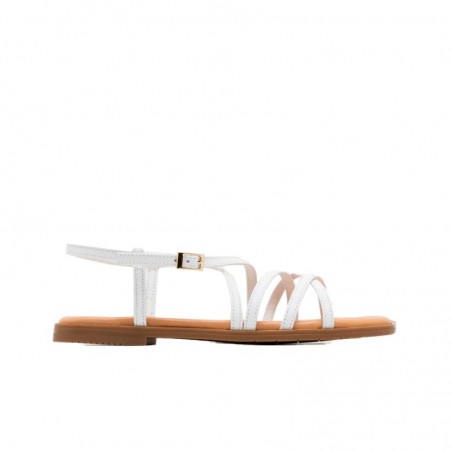 Sandalias Planas Mujer Porronet 3221 Blanco