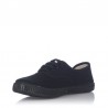 Zapatillas Lona Mujer Victoria Lona Inglesa Negro-Negro