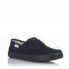 Zapatillas Lona Hombre Victoria Lona Inglesa Negro-Negro
