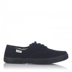 Zapatillas Lona Hombre Victoria Lona Inglesa Negro-Negro