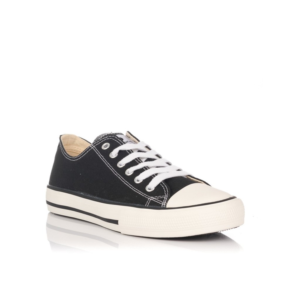 Zapatillas Lona Mujer Victoria Tribu Basket Lona Negro