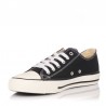 Zapatillas Lona Mujer Victoria Tribu Basket Lona Negro