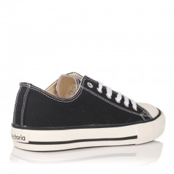 Zapatillas Lona Mujer Victoria Tribu Basket Lona Negro