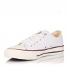 Zapatillas Lona Mujer Victoria Tribu Basket Lona Blanco