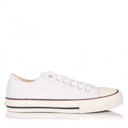 Zapatillas Lona Mujer Victoria Tribu Basket Lona Blanco