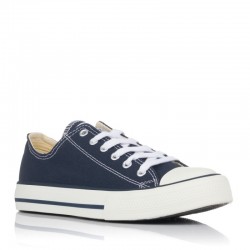 Zapatillas Lona Mujer Victoria Tribu Basket Lona Marino