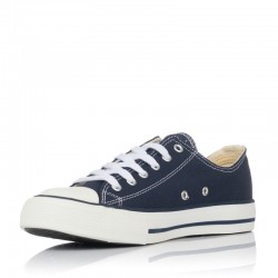 Zapatillas Lona Mujer Victoria Tribu Basket Lona Marino