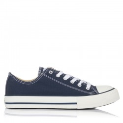 Zapatillas Lona Mujer Victoria Tribu Basket Lona Marino
