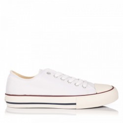 Zapatillas Lona Hombre Victoria Tribu Basket Lona Blanco