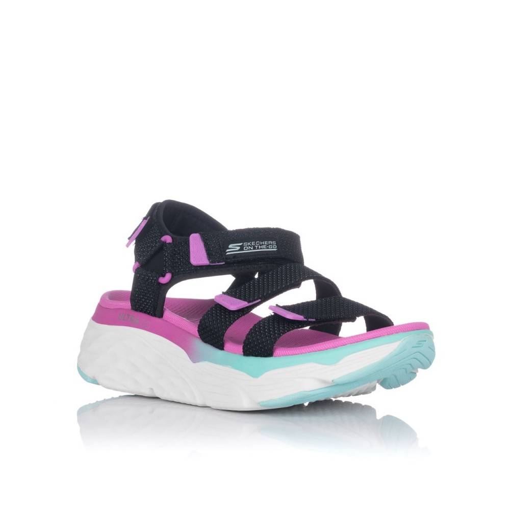 Sandalias Planas Mujer Skechers 140120 Negro