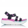 Sandalias Planas Mujer Skechers 140120 Negro