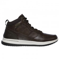 Botines Planos Hombre Skechers Delson Marron