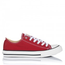 Zapatillas Lona Mujer Victoria Lona Basket Rojo