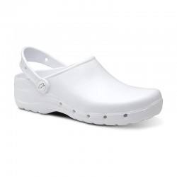 Zuecos Mujer Feliz Caminar Flotantes Blanco