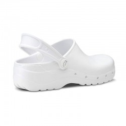 Zuecos Mujer Feliz Caminar Flotantes Blanco