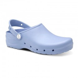 Zuecos Mujer Feliz Caminar Flotantes Celeste