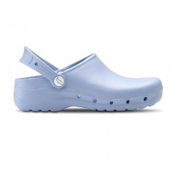 Zuecos Mujer Feliz Caminar Flotantes Celeste