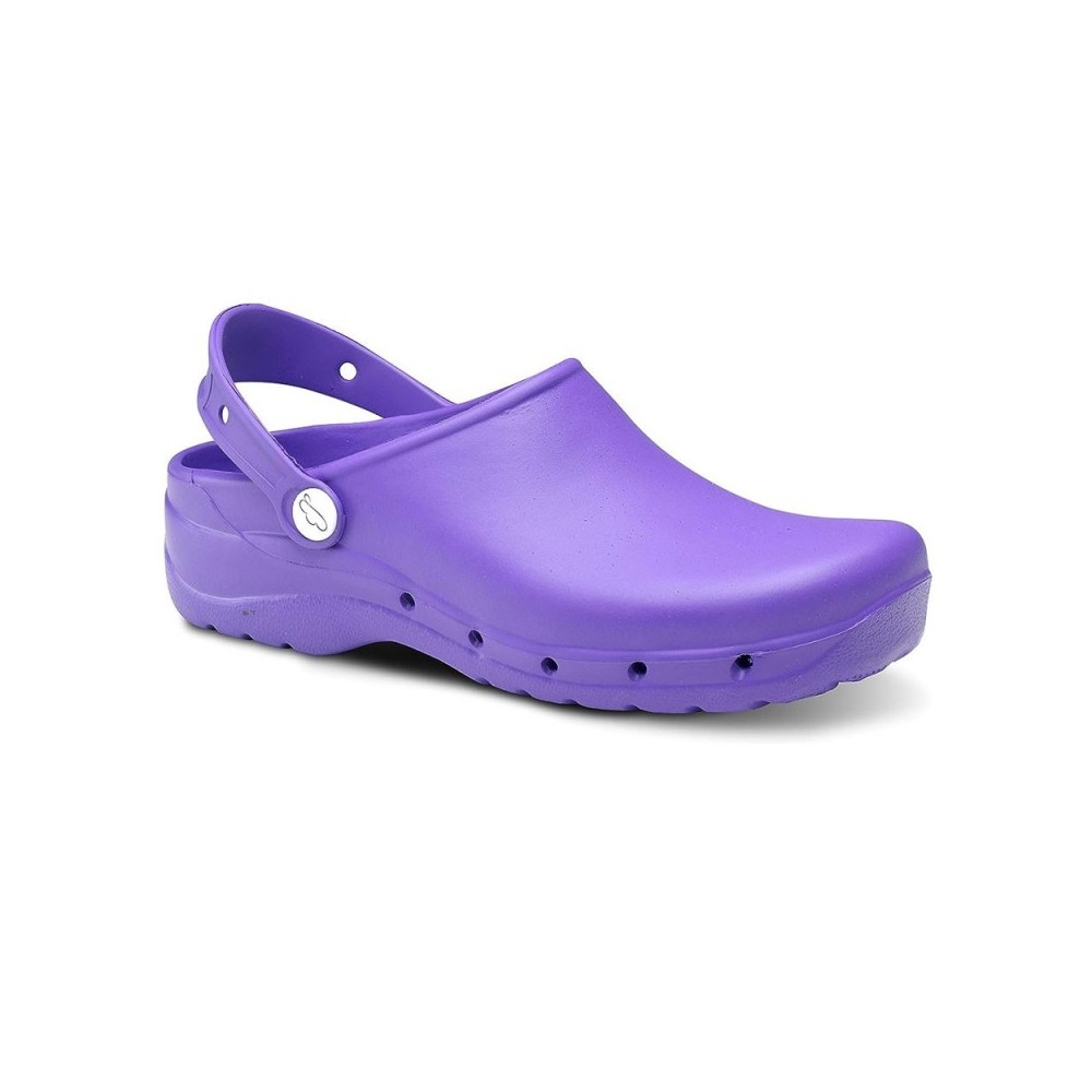 Zuecos Mujer Feliz Caminar Flotantes Morado