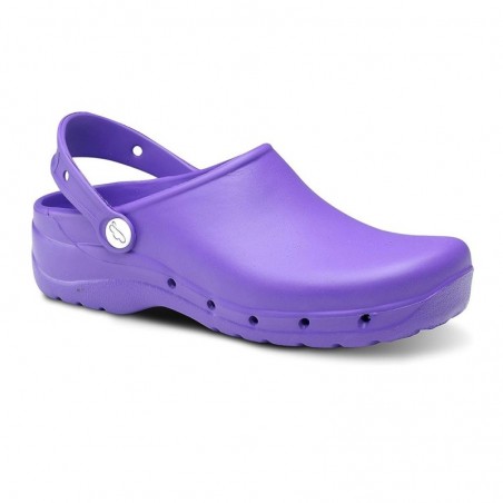 Zuecos Mujer Feliz Caminar Flotantes Morado
