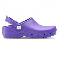 Zuecos Mujer Feliz Caminar Flotantes Morado